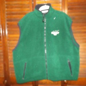 Green Zippered Sweater Vest